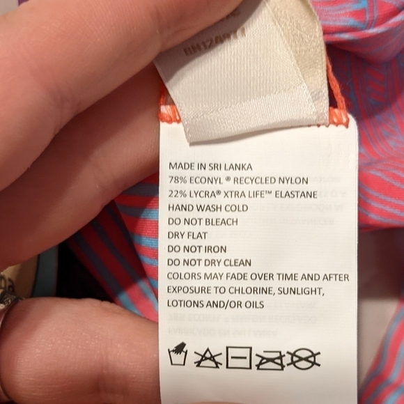 PrAna Reversible Innix Bikini bottoms Papaya Tradewinds - Picture 8 of 11